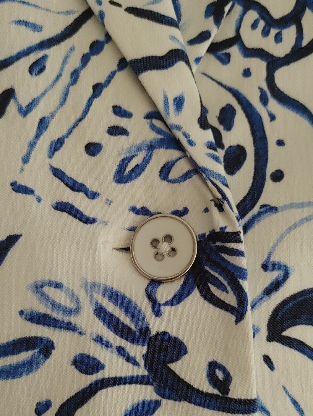 Cato Strong Blue 1 Button 3/4 Sleeve Blazer Size L - Picture 3 of 9